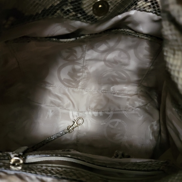 Michael Kors Fulton Python Women's Shoulder Bag - Picture 9 of 10